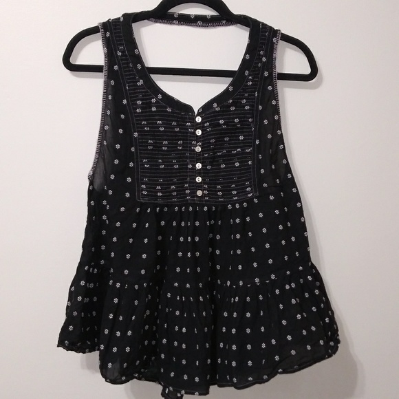 🍒 Free people flowy floral embroidered tank - Picture 1 of 8